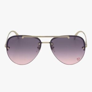 Versace Glam Medusa Gold and Pink mirrored Sunglasses with Black Case